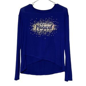 Girl’s Sweater Size XL SO Long Sleeve Top Lightweight Knit Crisscross High-Low